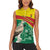 Custom Ghana Cricket Women Sleeveless Polo Shirt Go Ghanaian Tawny Eagle