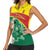 Custom Ghana Cricket Women Sleeveless Polo Shirt Go Ghanaian Tawny Eagle