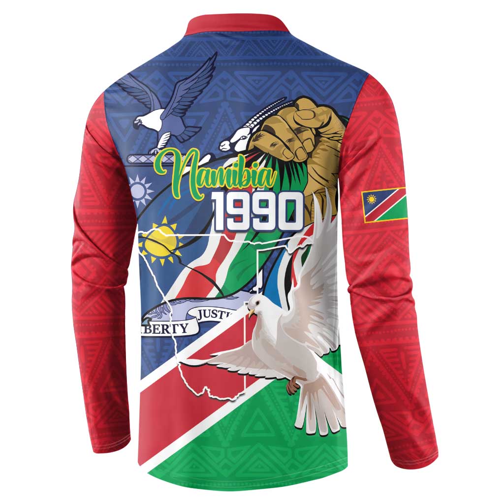 Namibia 1990 Button Sweatshirt Independence Anniversary African Pattern