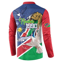 Namibia 1990 Button Sweatshirt Independence Anniversary African Pattern