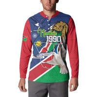 Namibia 1990 Button Sweatshirt Independence Anniversary African Pattern