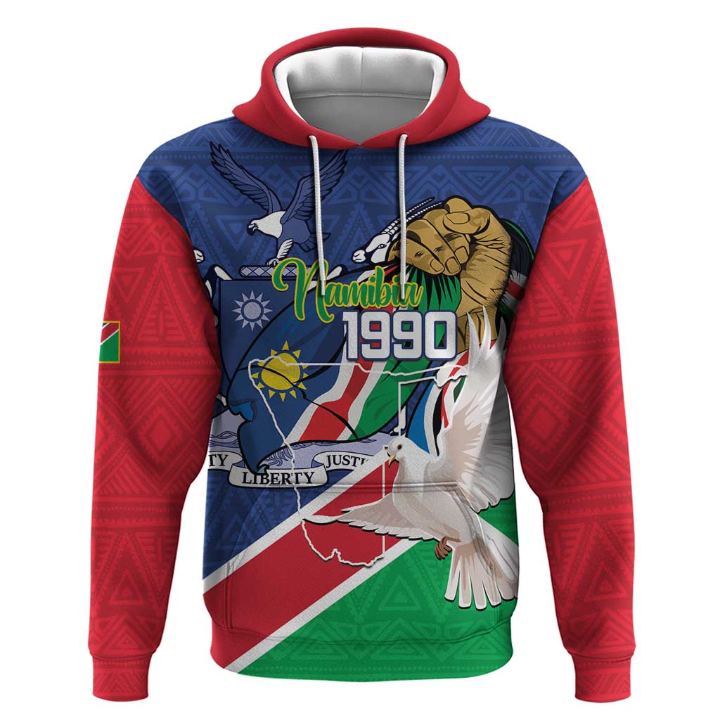 Namibia 1990 Hoodie Independence Anniversary African Pattern