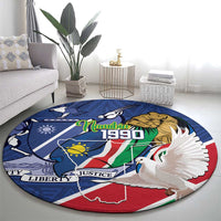 Namibia 1990 Round Carpet Independence Anniversary African Pattern