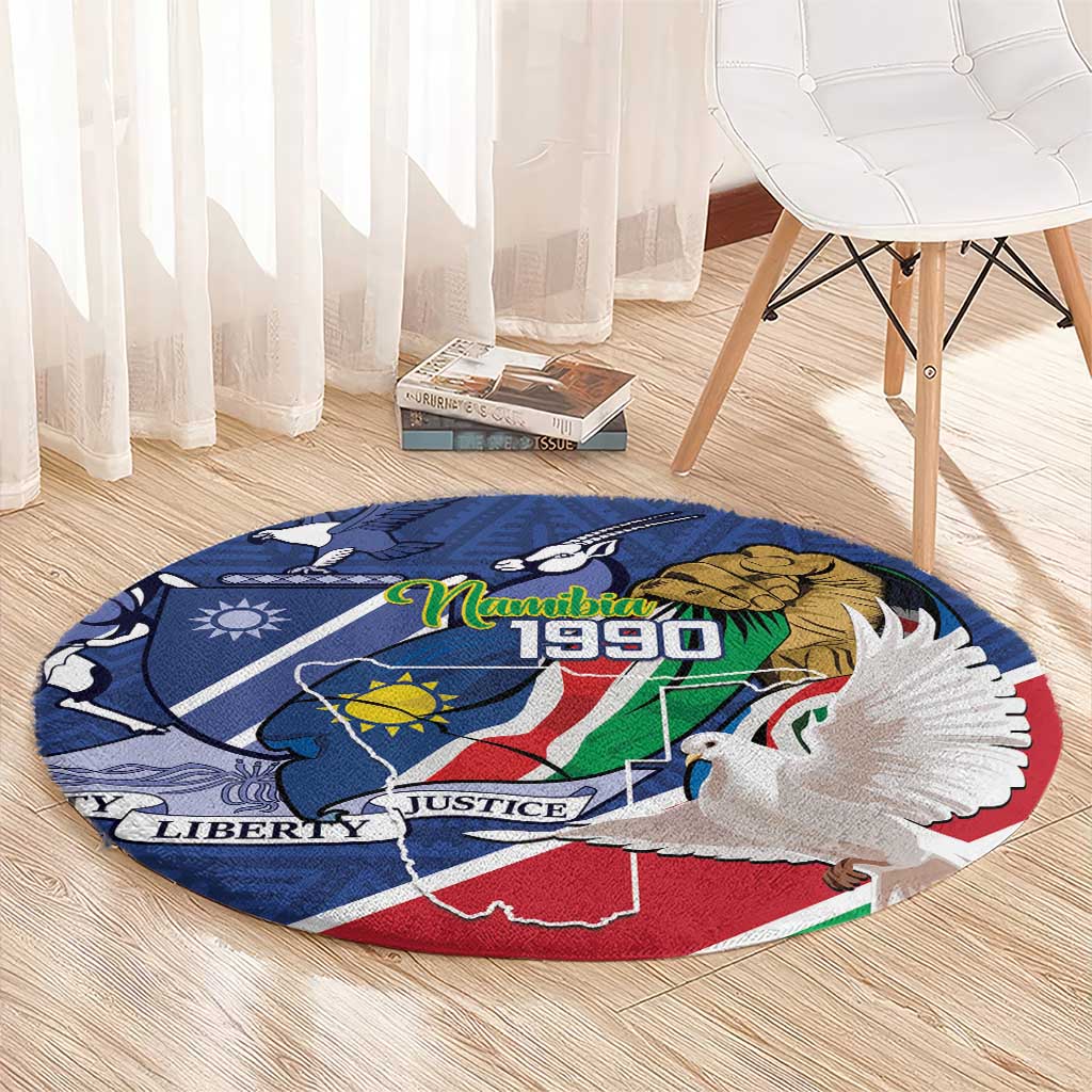 Namibia 1990 Round Carpet Independence Anniversary African Pattern