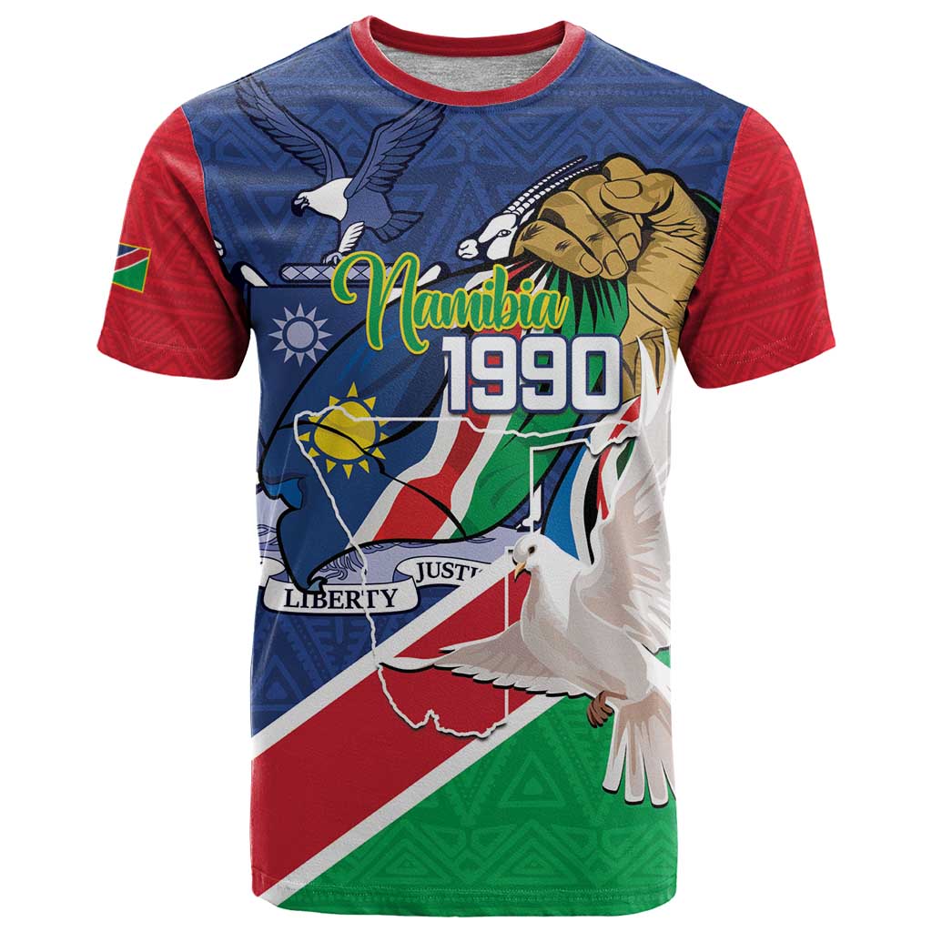 Namibia 1990 T Shirt Independence Anniversary African Pattern