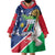 Namibia 1990 Wearable Blanket Hoodie Independence Anniversary African Pattern