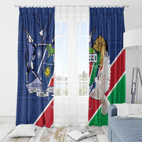Namibia 1990 Window Curtain Independence Anniversary African Pattern