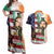 United States And Ireland Couples Matching Off Shoulder Maxi Dress and Hawaiian Shirt USA Eagle With Irish Celtic Cross - Wonder Print Shop