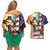 United States And Ireland Couples Matching Off Shoulder Short Dress and Hawaiian Shirt USA Eagle With Irish Celtic Cross - Wonder Print Shop