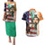 United States And Ireland Couples Matching Puletasi and Hawaiian Shirt USA Eagle With Irish Celtic Cross - Wonder Print Shop