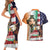 United States And Ireland Couples Matching Short Sleeve Bodycon Dress and Hawaiian Shirt USA Eagle With Irish Celtic Cross - Wonder Print Shop