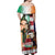 United States And Ireland Off Shoulder Maxi Dress USA Eagle With Irish Celtic Cross - Wonder Print Shop