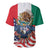 United States And Mexico Baseball Jersey USA Eagle With Mexican Aztec - Wonder Print Shop