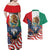 United States And Mexico Couples Matching Off Shoulder Maxi Dress and Hawaiian Shirt USA Eagle With Mexican Aztec