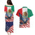 United States And Mexico Couples Matching Puletasi and Hawaiian Shirt USA Eagle With Mexican Aztec