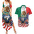 United States And Mexico Couples Matching Summer Maxi Dress and Hawaiian Shirt USA Eagle With Mexican Aztec