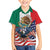 United States And Mexico Family Matching Long Sleeve Bodycon Dress and Hawaiian Shirt USA Eagle With Mexican Aztec