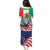 United States And Mexico Family Matching Puletasi and Hawaiian Shirt USA Eagle With Mexican Aztec