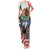 United States And Mexico Family Matching Tank Maxi Dress and Hawaiian Shirt USA Eagle With Mexican Aztec