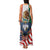 United States And Mexico Family Matching Tank Maxi Dress and Hawaiian Shirt USA Eagle With Mexican Aztec