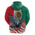 United States And Mexico Hoodie USA Eagle With Mexican Aztec