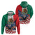 United States And Mexico Hoodie USA Eagle With Mexican Aztec