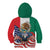 United States And Mexico Kid Hoodie USA Eagle With Mexican Aztec LT14