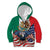 United States And Mexico Kid Hoodie USA Eagle With Mexican Aztec LT14