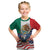 United States And Mexico Kid T Shirt USA Eagle With Mexican Aztec