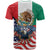 United States And Mexico T Shirt USA Eagle With Mexican Aztec