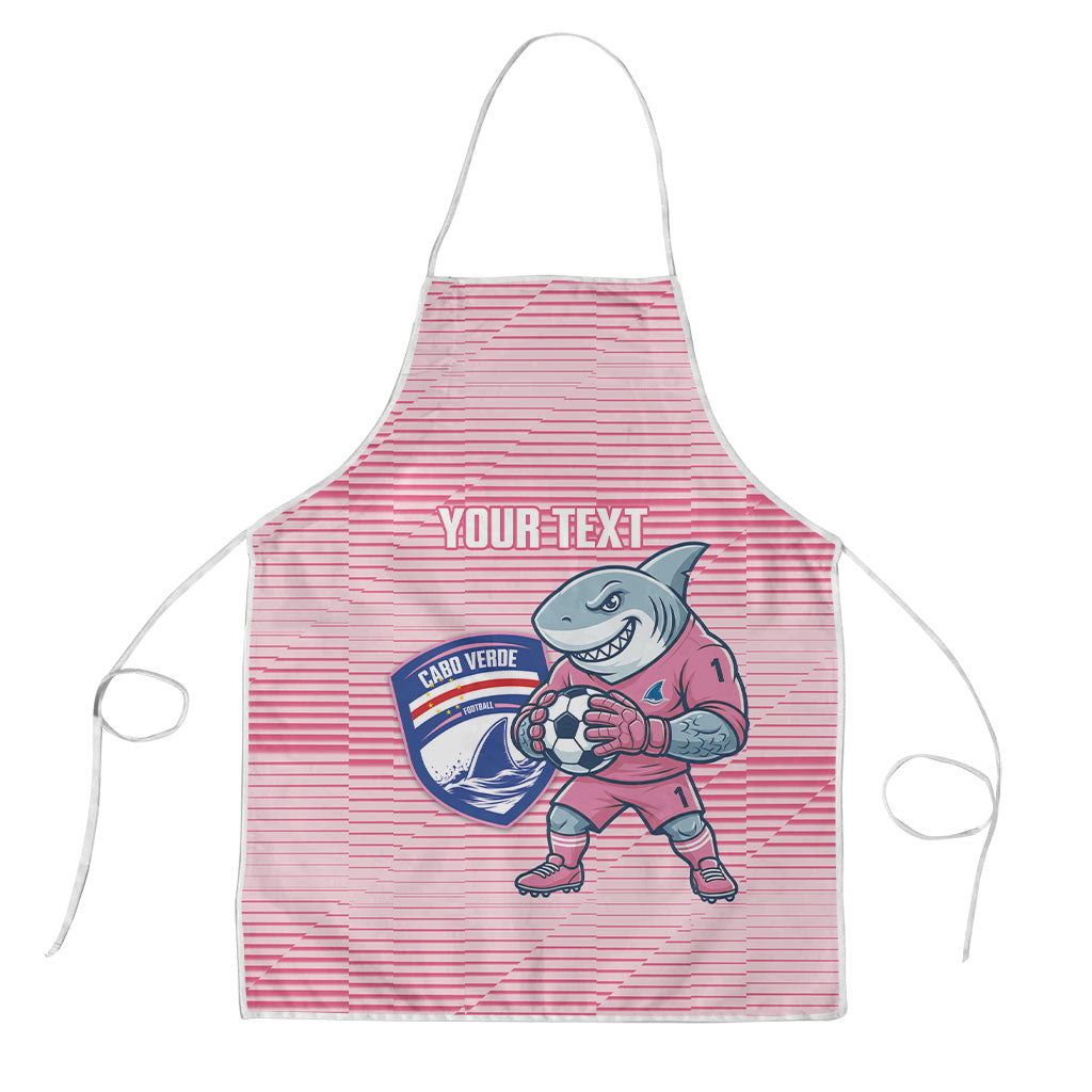 Cabo Verde Football 2026 Custom Apron Tubaroes Azuis Goalkeeper Pink Jersey