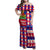 Haiti Christmas Family Matching Off Shoulder Maxi Dress and Hawaiian Shirt Jwaye Nowe 2023 With Coat Of Arms - Wonder Print Shop