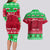 Personalised Wales Christmas Couples Matching Long Sleeve Bodycon Dress and Hawaiian Shirt Nadolig Llawen Cymru Unique Version - Wonder Print Shop