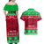 Personalised Wales Christmas Couples Matching Off Shoulder Maxi Dress and Hawaiian Shirt Nadolig Llawen Cymru Unique Version - Wonder Print Shop