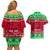 Personalised Wales Christmas Couples Matching Off Shoulder Short Dress and Hawaiian Shirt Nadolig Llawen Cymru Unique Version - Wonder Print Shop