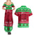 Personalised Wales Christmas Couples Matching Summer Maxi Dress and Hawaiian Shirt Nadolig Llawen Cymru Unique Version - Wonder Print Shop