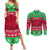 Personalised Wales Christmas Couples Matching Summer Maxi Dress and Long Sleeve Button Shirt Nadolig Llawen Cymru Unique Version - Wonder Print Shop