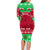 Personalised Wales Christmas Family Matching Long Sleeve Bodycon Dress and Hawaiian Shirt Nadolig Llawen Cymru Unique Version - Wonder Print Shop