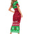 Personalised Wales Christmas Family Matching Short Sleeve Bodycon Dress and Hawaiian Shirt Nadolig Llawen Cymru Unique Version - Wonder Print Shop