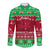 Personalised Wales Christmas Long Sleeve Button Shirt Nadolig Llawen Cymru Unique Version - Wonder Print Shop