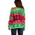 Personalised Wales Christmas Off Shoulder Sweater Nadolig Llawen Cymru Unique Version - Wonder Print Shop