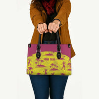 West Indies Cricket Custom Leather Bag Windies Palm Tree Tropical Style - Wonder Print Shop