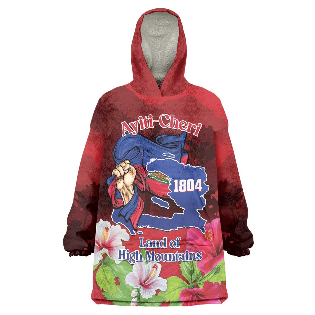 Ayiti-Cheri Independence Day Wearable Blanket Hoodie Land of High Mountains