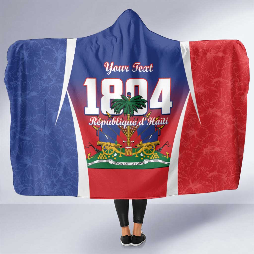 Personalized Haiti 1804 Hooded Blanket Happy 221st Independence Anniversary