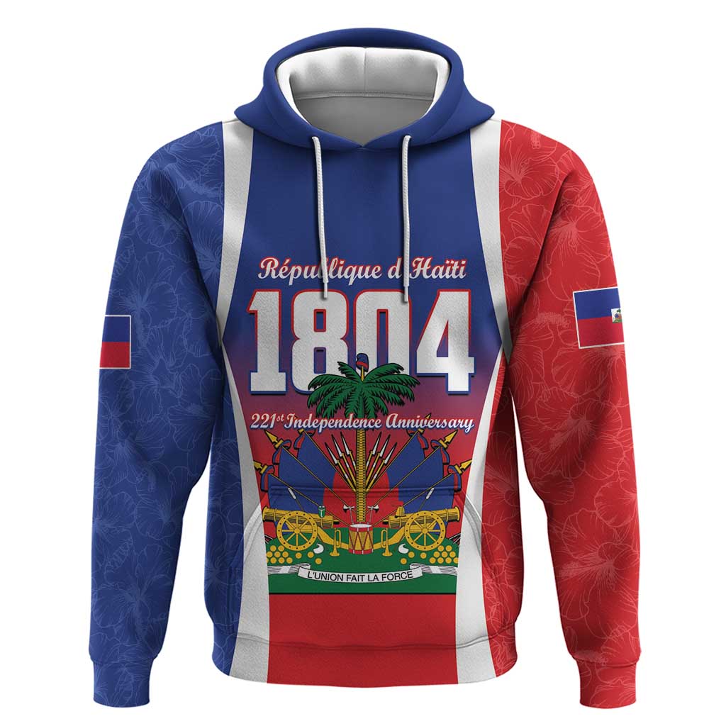 Personalized Haiti 1804 Hoodie Happy 221st Independence Anniversary - Wonder Print Shop