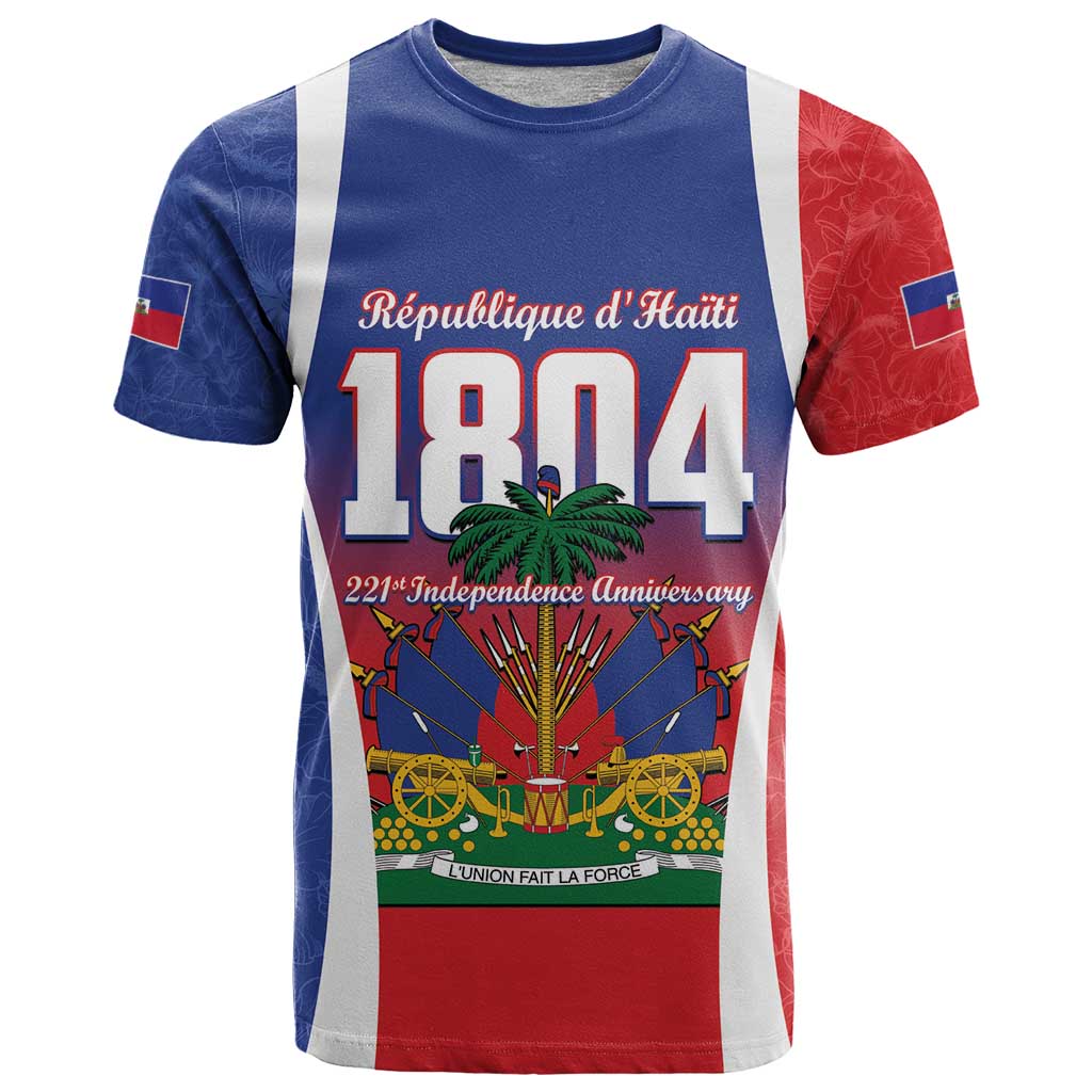 Personalized Haiti 1804 T Shirt Happy 221st Independence Anniversary - Wonder Print Shop