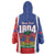 Personalized Haiti 1804 Wearable Blanket Hoodie Happy 221st Independence Anniversary