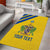 Custom Saint Lucia Football Area Rug 2025 Go Champions - Yellow Version