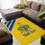 Custom Saint Lucia Football Area Rug 2025 Go Champions - Yellow Version