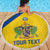 Custom Saint Lucia Football Beach Blanket 2025 Go Champions - Yellow Version